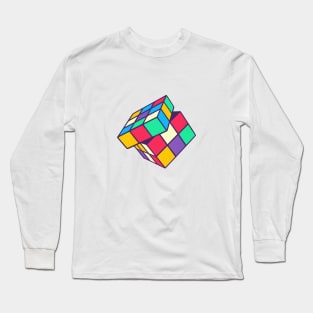 Rubiks Cube 90s Art Long Sleeve T-Shirt